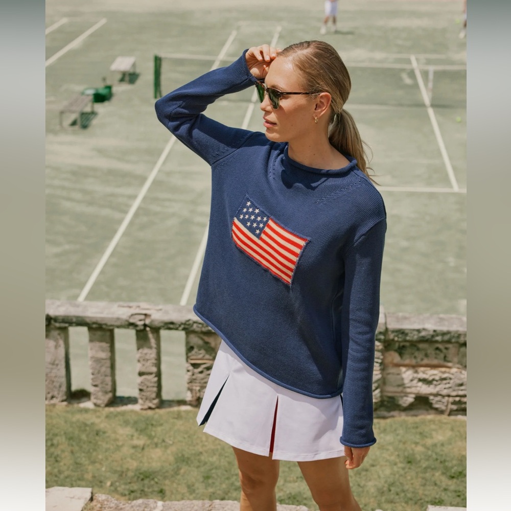NWT Tuckernuck Navy Americana Sweater - Size XL - Picture 7 of 15